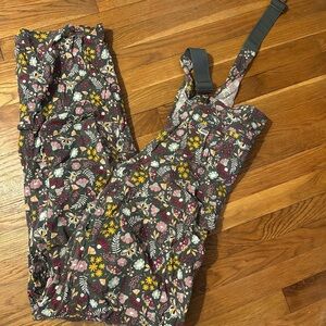 Duluth Trading Co Floral Patterned Heirloom Gardening Overalls